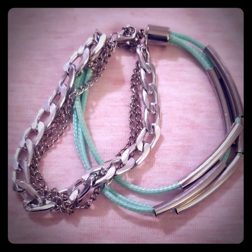 Mint green bracelet